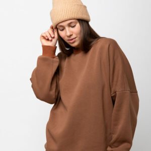 Worm Hoodie With Knitted Hat